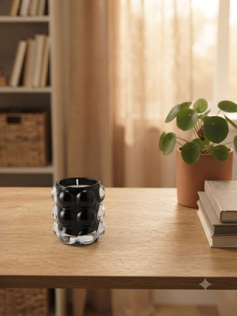 B0102602 1 شمع كاسة ببلز ملون كبيرة B152-4 - الصورة 1