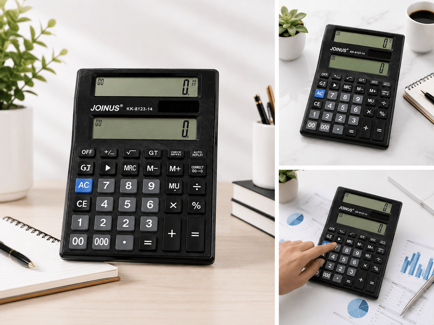 ZR000263 (2) اله حاسبه شاشتين 8123 - الصورة 1